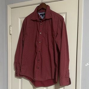 Tommy Hilfiger Red Patterned Shirt
